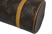 画像をギャラリービューアに読み込む, LOUIS VUITTON ルイヴィトン モノグラム ミニパピヨン19 ハンドバッグ M51389 ブラウン ゴールド金具 美品 中古 4b010549
