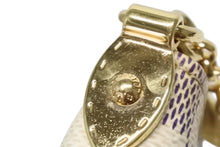 画像をギャラリービューアに読み込む, LOUIS VUITTON ルイヴィトン ポーチ チェーン ワンショルダー N60027 ポシェットミラMM ダミエアズール ベージュ 美品 中古 4b010553