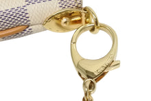 画像をギャラリービューアに読み込む, LOUIS VUITTON ルイヴィトン ポーチ チェーン ワンショルダー N60027 ポシェットミラMM ダミエアズール ベージュ 美品 中古 4b010553