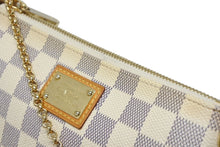 画像をギャラリービューアに読み込む, LOUIS VUITTON ルイヴィトン ポーチ チェーン ワンショルダー N60027 ポシェットミラMM ダミエアズール ベージュ 美品 中古 4b010553