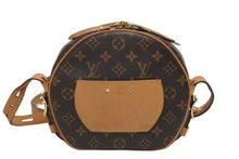 画像をギャラリービューアに読み込む, LOUIS VUITTON ルイヴィトン ボワット シャポー スープルMM ショルダーバッグ M45647モノグラム ブラウン PVC ヌメ革 美品 中古 4b010554