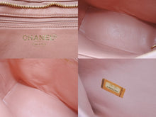 画像をギャラリービューアに読み込む, CHANEL シャネル 復刻トート ハンドバッグ A01804 6番台 ココマーク キャビアスキン ピンク 美品 中古 4b010561