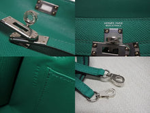 画像をギャラリービューアに読み込む, 新品未使用 エルメス HERMES Z刻印 ミニケリー2 ヴェールジェイド エプソン 外縫 2WAY ショルダーバッグ 中古 4b010563