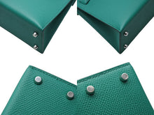 画像をギャラリービューアに読み込む, 新品未使用 エルメス HERMES Z刻印 ミニケリー2 ヴェールジェイド エプソン 外縫 2WAY ショルダーバッグ 中古 4b010563