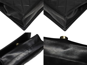 極美品 CHANEL シャネル Sフラップ Sチェーンショルダーバッグ A2000 1番台 ココマーク ラムスキン ブラック ゴールド金具 中古 4b010569