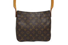 画像をギャラリービューアに読み込む, LOUIS VUITTON ルイヴィトン モノグラム ルーピングMM ワンショルダーバッグ M51146 PVC ヌメ革 ブラウン ゴールド金具 美品 中古 4b010571