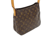 画像をギャラリービューアに読み込む, LOUIS VUITTON ルイヴィトン モノグラム ルーピングMM ワンショルダーバッグ M51146 PVC ヌメ革 ブラウン ゴールド金具 美品 中古 4b010571