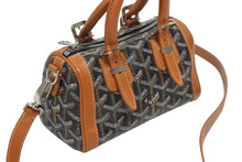 画像をギャラリービューアに読み込む, 極美品 GOYARD ゴヤール ミニクロワジュール 2WAY ハンドバッグ ショルダーバッグ ミニボストン ブラウン シルバー金具 中古 4b010573