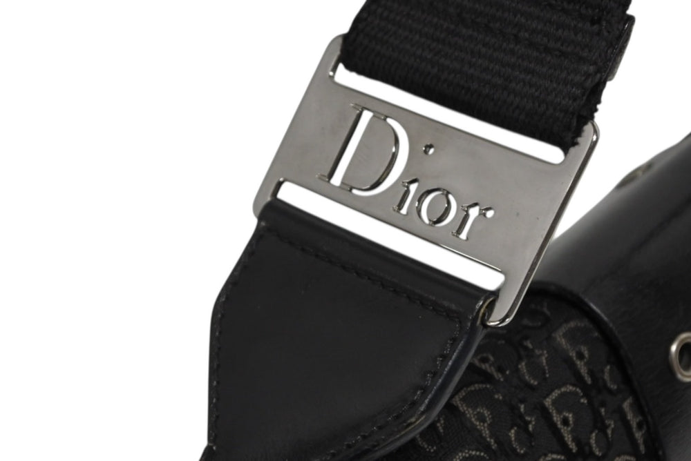 Christian Dior クリスチャンディオール ストリートシックライン ショルダーバッグ BM-0052 トロッター ガリアーノ期 ブラック 美品 中古 4b010575