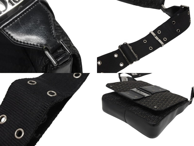 Christian Dior Street Chic Line Shoulder Bag BM-0052 Trotter Galliano Period Black Good Condition Used 4b010575