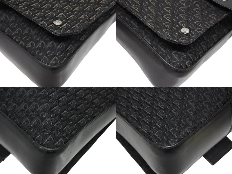 Christian Dior Street Chic Line Shoulder Bag BM-0052 Trotter Galliano Period Black Good Condition Used 4b010575