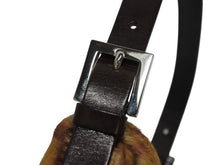 画像をギャラリービューアに読み込む, FENDI フェンディ マンマバケット ワンショルダーバッグ 26424 ゼブラ柄 ハラコ レザー ブラウン シルバー金具 美品 中古 4b010581