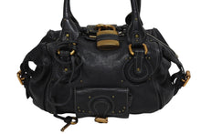 画像をギャラリービューアに読み込む, Chloe クロエ ハンドバッグ パディントン ワンショルダーバッグ ブラック レザー B19FG0 ゴールド金具 美品 中古 4b010584