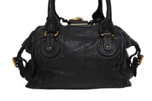画像をギャラリービューアに読み込む, Chloe クロエ ハンドバッグ パディントン ワンショルダーバッグ ブラック レザー B19FG0 ゴールド金具 美品 中古 4b010584