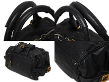 画像をギャラリービューアに読み込む, Chloe クロエ ハンドバッグ パディントン ワンショルダーバッグ ブラック レザー B19FG0 ゴールド金具 美品 中古 4b010584