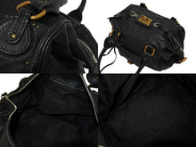 画像をギャラリービューアに読み込む, Chloe クロエ ハンドバッグ パディントン ワンショルダーバッグ ブラック レザー B19FG0 ゴールド金具 美品 中古 4b010584