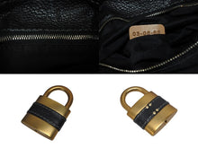 画像をギャラリービューアに読み込む, Chloe クロエ ハンドバッグ パディントン ワンショルダーバッグ ブラック レザー B19FG0 ゴールド金具 美品 中古 4b010584