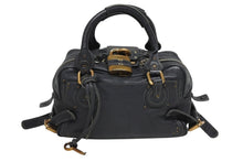 画像をギャラリービューアに読み込む, Chloe クロエ ハンドバッグ パディントン ワンショルダーバッグ ダークグレー レザー B19FG0 ゴールド金具 美品 中古 4b010585