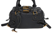 画像をギャラリービューアに読み込む, Chloe クロエ ハンドバッグ パディントン ワンショルダーバッグ ダークグレー レザー B19FG0 ゴールド金具 美品 中古 4b010585