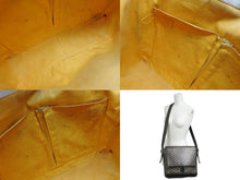 画像をギャラリービューアに読み込む, GOYARD ゴヤール グランブルー メッセンジャーバッグ GOS020072 ブラック PVC レザー シルバー金具 良品 中古 4b010587