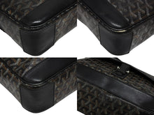 画像をギャラリービューアに読み込む, GOYARD ゴヤール グランブルー メッセンジャーバッグ GOS020072 ブラック PVC レザー シルバー金具 良品 中古 4b010587