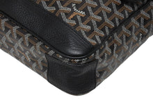 画像をギャラリービューアに読み込む, 極美品 GOYARD ゴヤール グランブルーMM ショルダーバッグ VIT020131 ブラック PVC レザー シルバー金具 中古 4b010588