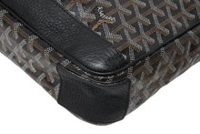 画像をギャラリービューアに読み込む, 極美品 GOYARD ゴヤール グランブルーMM ショルダーバッグ VIT020131 ブラック PVC レザー シルバー金具 中古 4b010588