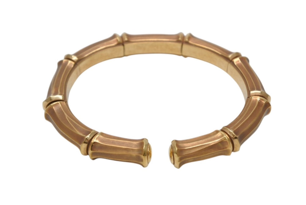 Very Good Cartier Cartier Bamboo Bracelet Yellow Gold 52.1g YG 750 Used 4b010589