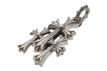 画像をギャラリービューアに読み込む, CHROME HEARTS クロムハーツ トリプルクロス 3CH CRSラージ 3CH クロス シルバーペンダントトップ シルバー 925 149.3g 美品 中古 4b010591