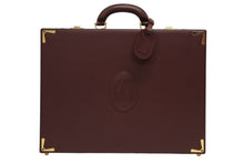 画像をギャラリービューアに読み込む, 極美品 CARTIER カルティエ マストライン マスト ドゥ カルティエ アタッシュケース ブリーフケース ビジネスバッグ カーフレザー 中古 4b010598