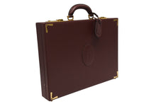 画像をギャラリービューアに読み込む, 極美品 CARTIER カルティエ マストライン マスト ドゥ カルティエ アタッシュケース ブリーフケース ビジネスバッグ カーフレザー 中古 4b010598