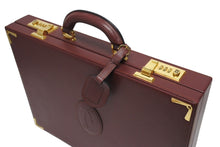 画像をギャラリービューアに読み込む, 極美品 CARTIER カルティエ マストライン マスト ドゥ カルティエ アタッシュケース ブリーフケース ビジネスバッグ カーフレザー 中古 4b010598