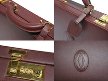 画像をギャラリービューアに読み込む, 極美品 CARTIER カルティエ マストライン マスト ドゥ カルティエ アタッシュケース ブリーフケース ビジネスバッグ カーフレザー 中古 4b010598