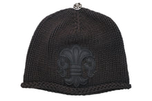 画像をギャラリービューアに読み込む, CHROME HEARTS クロムハーツ BEANIE CASH BS FLARE BSフレアパッチ ビーニー ニットキャップ コットン ブラック 良品 中古 4b010602