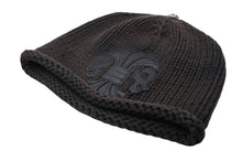 画像をギャラリービューアに読み込む, CHROME HEARTS クロムハーツ BEANIE CASH BS FLARE BSフレアパッチ ビーニー ニットキャップ コットン ブラック 良品 中古 4b010602