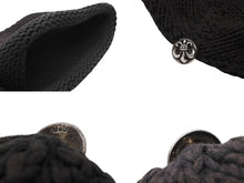 画像をギャラリービューアに読み込む, CHROME HEARTS クロムハーツ BEANIE CASH BS FLARE BSフレアパッチ ビーニー ニットキャップ コットン ブラック 良品 中古 4b010602