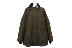 MIU MIU ミュウミュウ waxed canvas blouson jacket ML1104 ワックス加工 キャンバス ブルゾン ジャケット サイズ 36 カーキ 美品 中古 010687