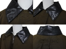 Load image into Gallery viewer, MIU MIU ミュウミュウ waxed canvas blouson jacket ML1104 ワックス加工 キャンバス ブルゾン ジャケット サイズ 36 カーキ 美品 中古 010687