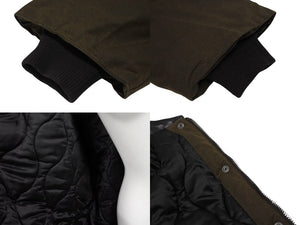 MIU MIU ミュウミュウ waxed canvas blouson jacket ML1104 ワックス加工 キャンバス ブルゾン ジャケット サイズ 36 カーキ 美品 中古 010687