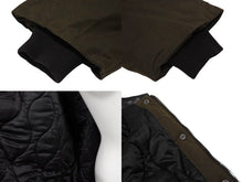 Load image into Gallery viewer, MIU MIU ミュウミュウ waxed canvas blouson jacket ML1104 ワックス加工 キャンバス ブルゾン ジャケット サイズ 36 カーキ 美品 中古 010687