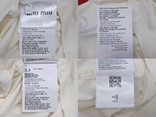 Load image into Gallery viewer, 極美品 MIUMIU Club ミュウミュウクラブ テニスラケットTシャツ 半袖Tシャツ ホワイト レッド ブラック サイズS 中古 4b010688