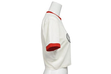 Load image into Gallery viewer, 極美品 MIUMIU Club ミュウミュウクラブ テニスラケットTシャツ 半袖Tシャツ ホワイト レッド ブラック サイズS 中古 4b010688