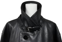 Load image into Gallery viewer, TOM FORD トムフォード レザーコート ジャケット 希少 カーフレザー ブラック サイズ66 美品 中古 4b010695