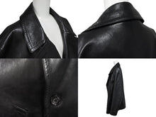 Load image into Gallery viewer, TOM FORD トムフォード レザーコート ジャケット 希少 カーフレザー ブラック サイズ66 美品 中古 4b010695