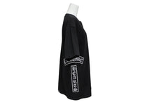 Load image into Gallery viewer, CHROME HEARTS クロムハーツ プリント 半袖Tシャツ BSフレア ロゴ ティーバー コットン ブラック ホワイト サイズM 美品 中古 4b010696
