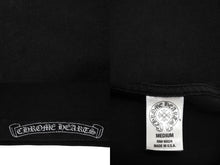 Load image into Gallery viewer, CHROME HEARTS クロムハーツ プリント 半袖Tシャツ BSフレア ロゴ ティーバー コットン ブラック ホワイト サイズM 美品 中古 4b010696