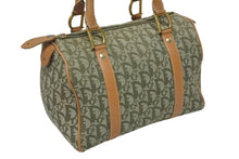 Load image into Gallery viewer, Christian Dior クリスチャンディオール トロッター ハンドバッグ グリーン PZ0601 ロゴ ミニボストン ゴールド金具 良品 中古 4b010710