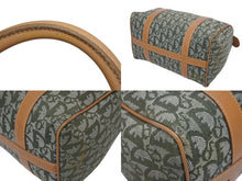 Load image into Gallery viewer, Christian Dior クリスチャンディオール トロッター ハンドバッグ グリーン PZ0601 ロゴ ミニボストン ゴールド金具 良品 中古 4b010710