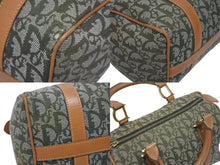 Load image into Gallery viewer, Christian Dior クリスチャンディオール トロッター ハンドバッグ グリーン PZ0601 ロゴ ミニボストン ゴールド金具 良品 中古 4b010710
