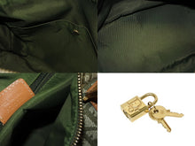 Load image into Gallery viewer, Christian Dior クリスチャンディオール トロッター ハンドバッグ グリーン PZ0601 ロゴ ミニボストン ゴールド金具 良品 中古 4b010710